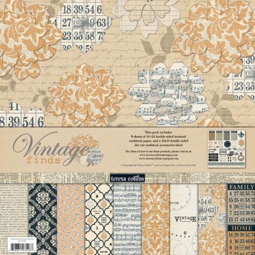 TCL Paper Pad 12x12 - Vintage Finds Collection Pack