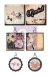 PRM Embellishments - Metal Charms & Tiles Rondelle