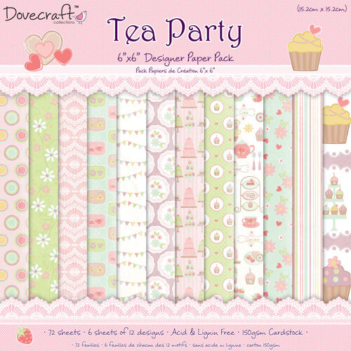 DVC Paper Pad 6x 6 - Tea Party