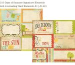 SST Cardstock - 100 Days of Summer Journaling Card...