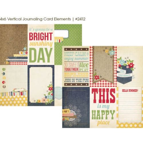 SST Cardstock - Summer Fresh Vertical Journaling Card