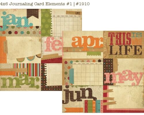 SST Cardstock - Year-o-Graphy Journaling Card Elements #1