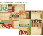 SST Cardstock - Year-o-Graphy Journaling Card Elements #2