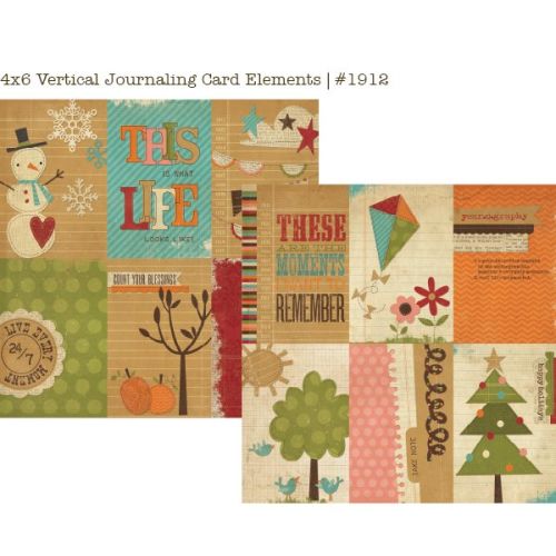 SST Cardstock - Year-o-Graphy Vertical Journaling Card