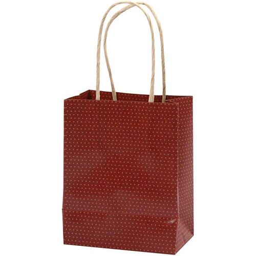 CCH Paper Bag - Papiertüte/Tragetasche 13 x 16 cm Dunkelrot