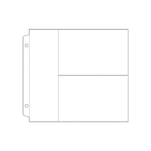 WRM Ring Page Protector/Klarsichthüllen 8"x8" (2-4x6 pockets)