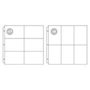 WRM Ring Page Protector/Klarsichthüllen 12"x12" Set (17 6-6x4, 8 6-4x6)