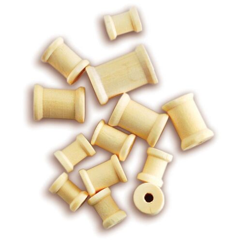 MTI Spool Miniatur Garnrolle aus Holz 13 St.