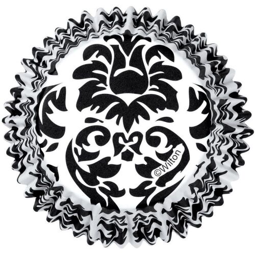 WLT Cupcake & Muffin Förmchen - Black Damask