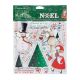 DOC Cling Mounted Stamps - Noel Christmas Wishes 8"x8"