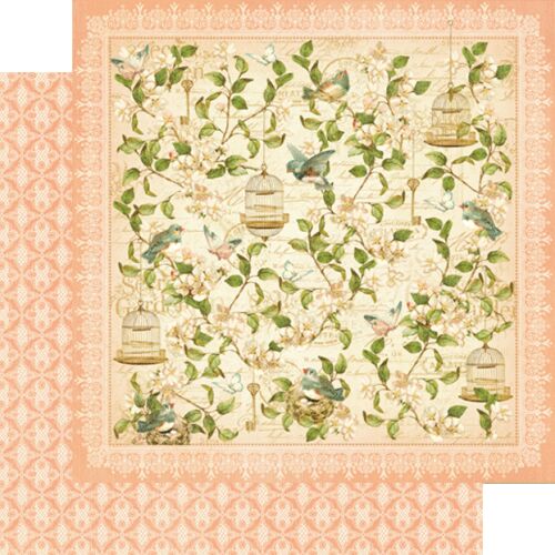 G45 Cardstock - Secret Garden Leafy Treetops