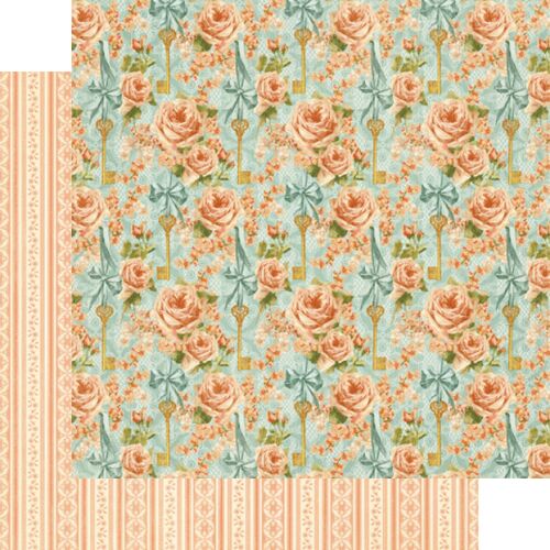 G45 Cardstock - Secret Garden Coming Up Roses