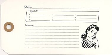 AMT Designer Tag - Recipe Woman