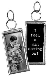 PBK Rectangle Charm - I feel a Sin