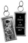 PBK Rectangle Charm - I feel a Sin