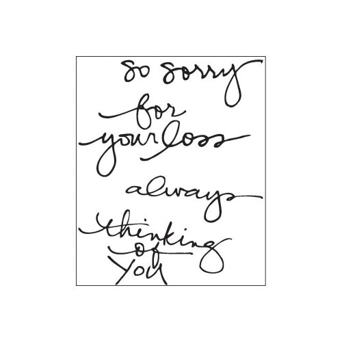 TCT Clear Stamps - So Sorry by Ali Edwards