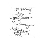TCT Clear Stamps - So Sorry by Ali Edwards