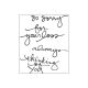TCT Clear Stamps - So Sorry by Ali Edwards