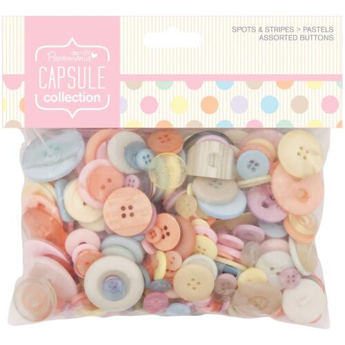 DOC Buttons - Capsule Spots & Stripes Pastels 250 g