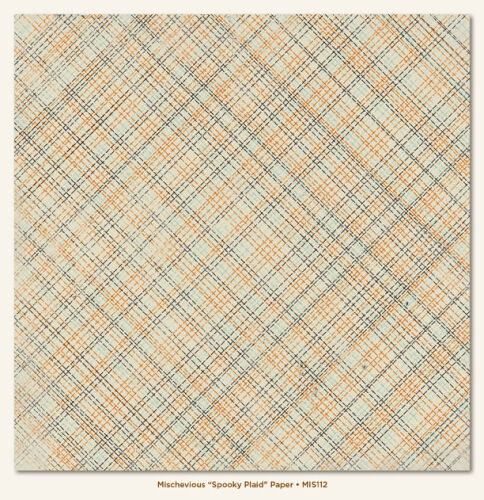 MYM Cardstock - Mischievous Spooky Plaid
