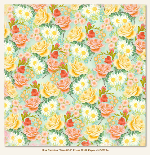 MYM Cardstock - Miss Caroline Beautiful Roses