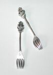 AEX Charm - Fork/Gabel mit Krone Silber