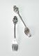 AEX Charm - Fork/Gabel mit Krone Silber