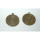 AEX Charm - Medal with Skull/Medaille mit Totenkopf Bronze