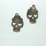 AEX Charm - Totenkopf mit Hut/Skull with Hat Bronze