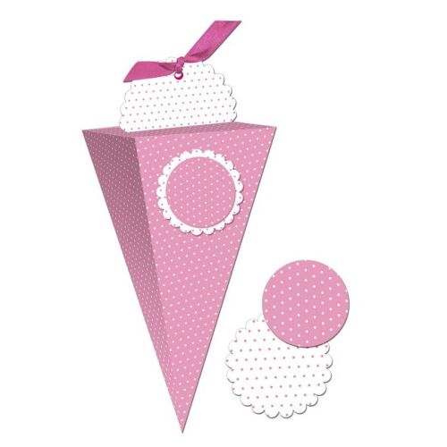 LWB Geschenkbox - Chiara Cone Rosa Dot 27
