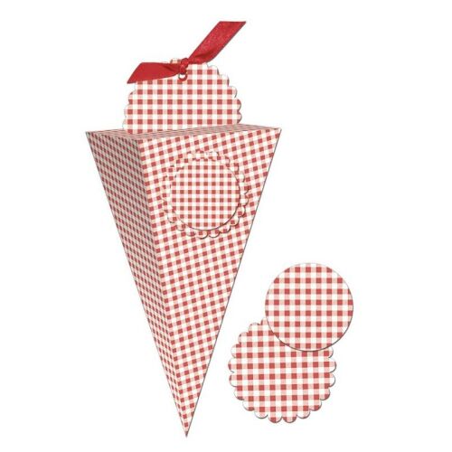 LWB Geschenkbox - Chiara Cone Red Vichy 36