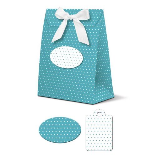 LWB Geschenkbox - Celina Bag Türkis Dot 33