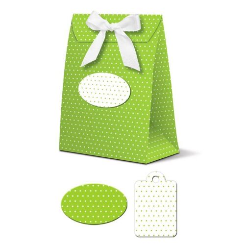 LWB Geschenkbox - Celina Bag Maigrün Dot 34