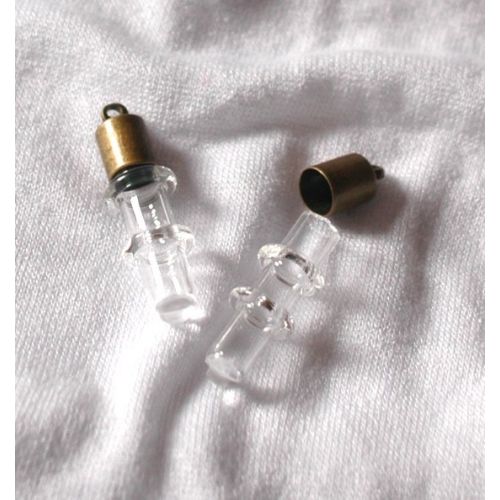 AEX Embellishment - Mini-Glasfläschchen Zylinder
