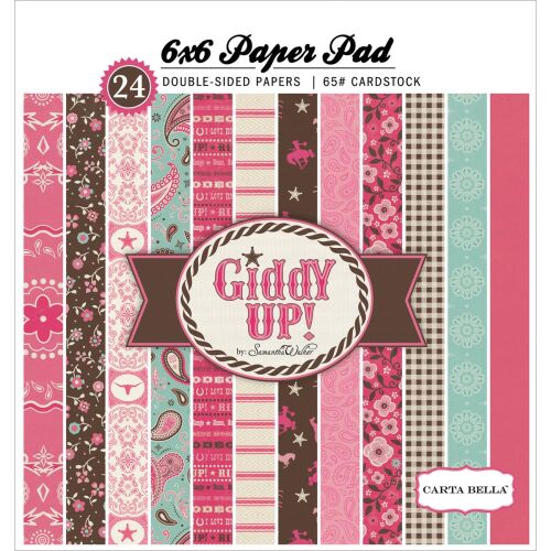 CTB Paper Pad 6x6 - Giddy Up! Girl