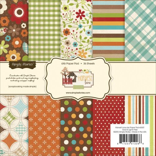 SST Paper Pad 6x6" - Harvest Lane