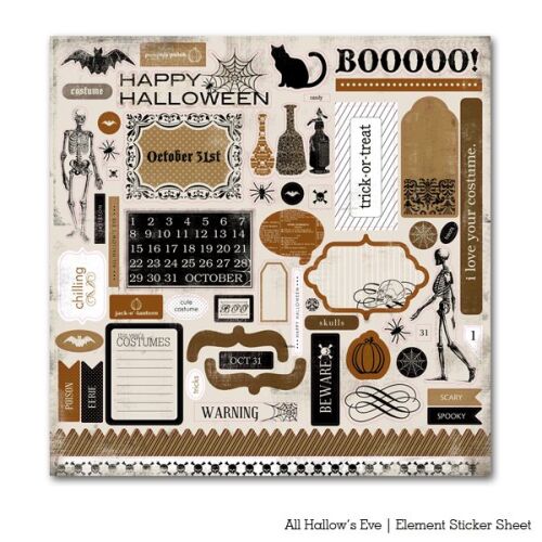 CTB Sticker 12x12" - All Hallows Eve Elements