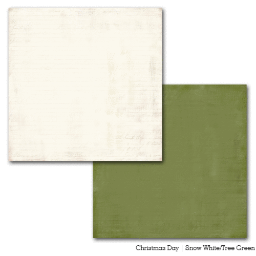 CTB Cardstock - Christmas Day Snow White/Tree Green