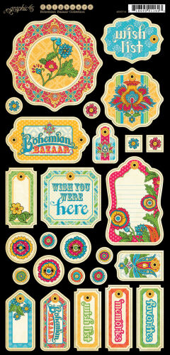 G45 Chipboard - Bohemian Bazaar Tags