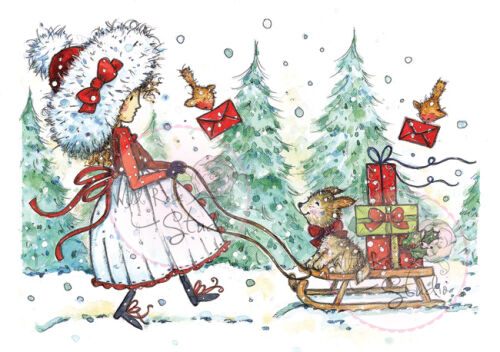 WRS Clear Stempel - Annabelle with Sledge