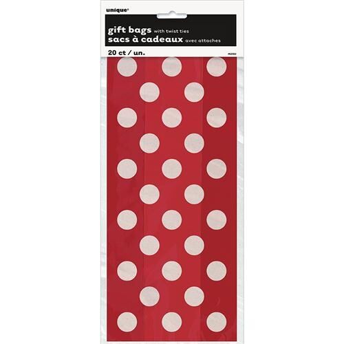 UNQ Folientüten - Cello Bags Red Dots