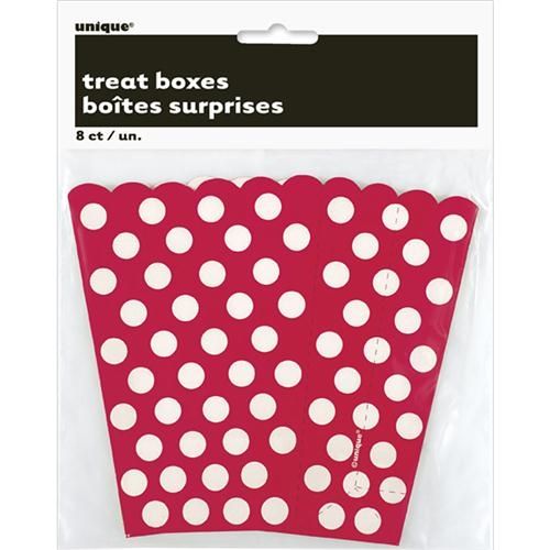UNQ Treat Boxes - Red Dots
