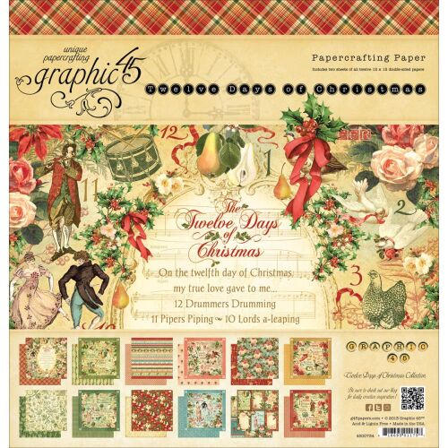G45 Paper Pad 12 x 12 - The Twelve Days of Christmas