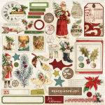 MYM Sticker 12"x12" - Vintage Christmas