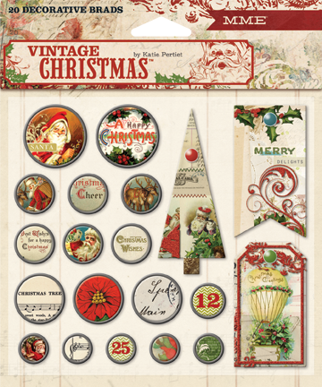 MYM Brads - Vintage Christmas