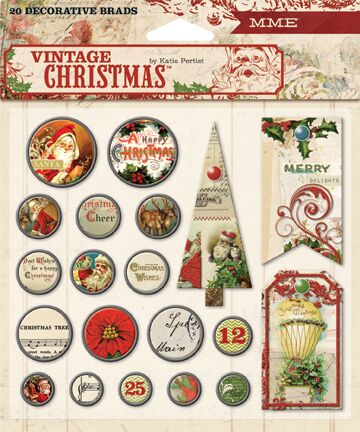 MYM Brads - Vintage Christmas