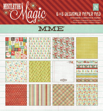 MYM Paper Pad 6"x6" - Mistletoe Magic