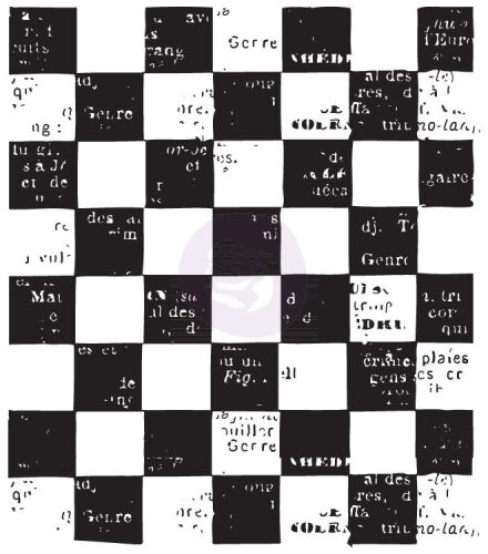 PRM Clear Stamp - Finnabair #9 Checkered