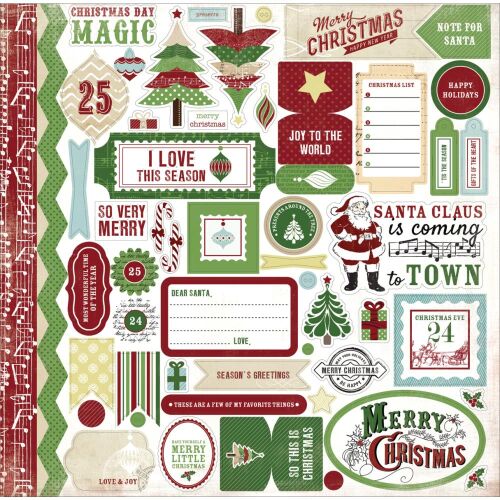 CTB Sticker 12x12" - So this is Christmas Elements
