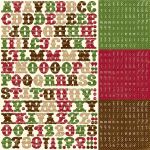 ECP Sticker 12x12" - Merry Christmas Alpha Sticker